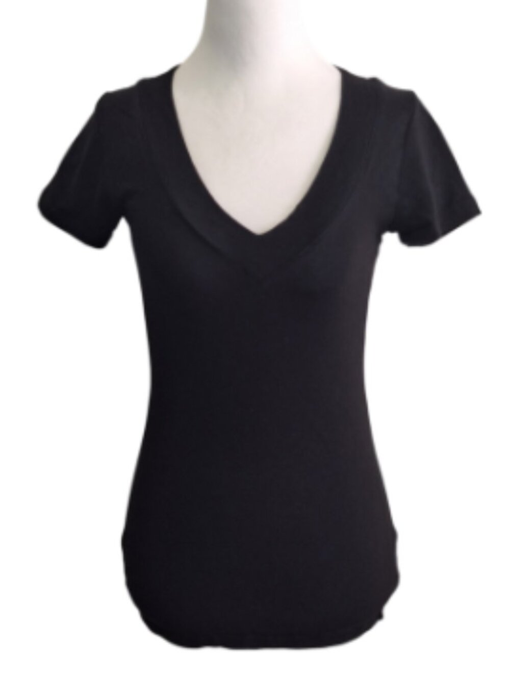U2B  V NECK TEE BLACK SIZE SMALL
